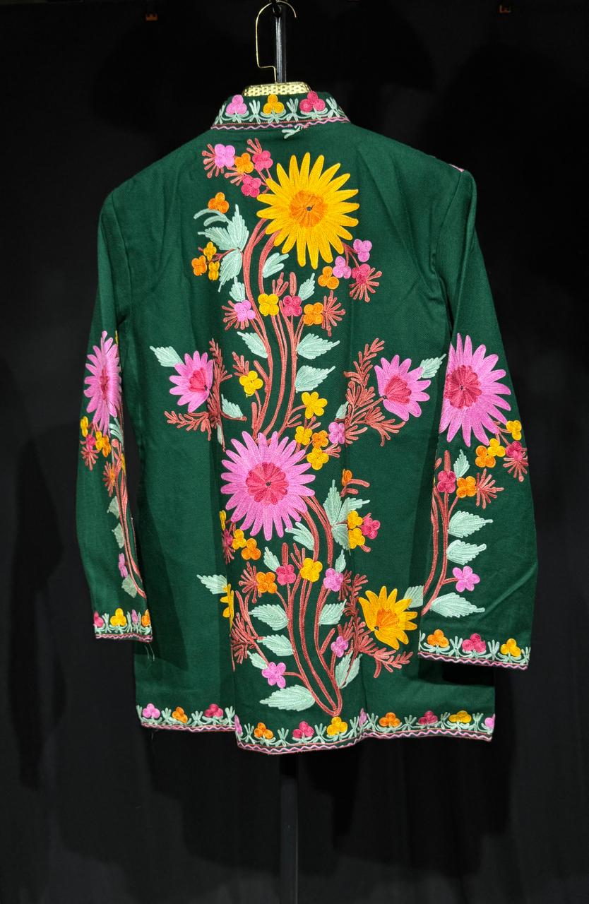 Jannat – Luxury Kashmiri Floral Coat