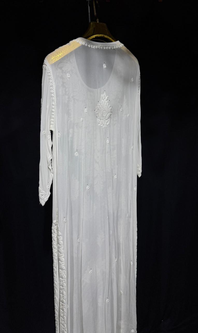 Sukoon | Handcrafted Chikankari Kurta in Pure Viscose Georgette
