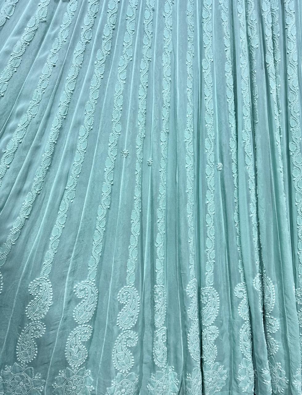 Saumya – 36 Kali Chikankari A-Line Dress