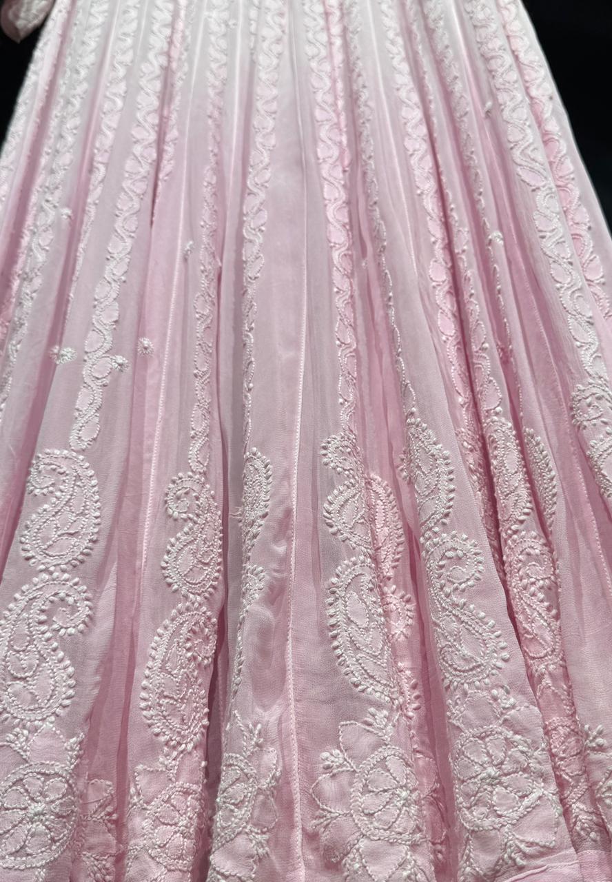 Saumya – 36 Kali Chikankari A-Line Dress