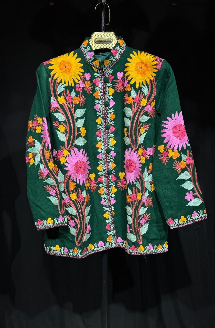 Jannat – Luxury Kashmiri Floral Coat