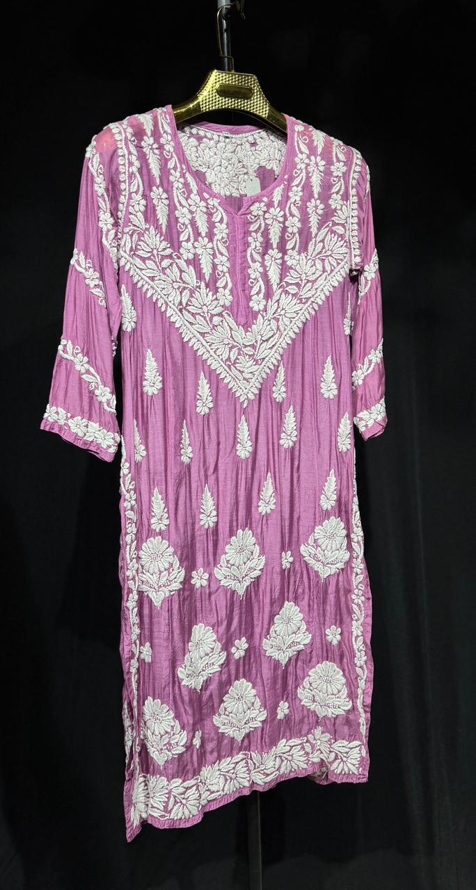 Gulnaar muslin Chikankari Kurta