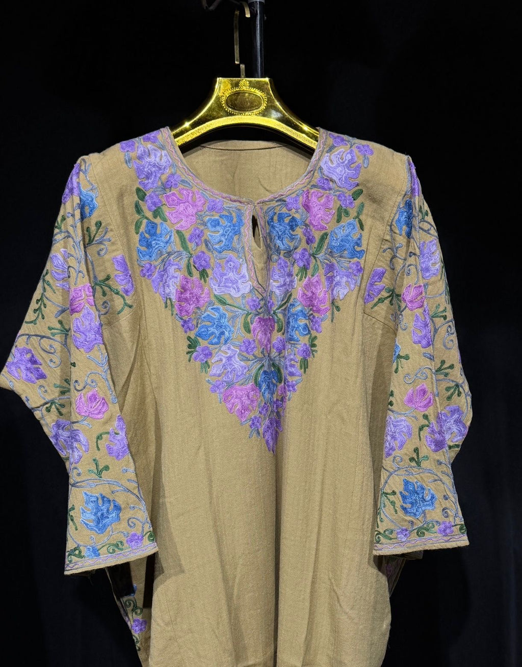 SABA Beige Kashmiri Aari Phiran