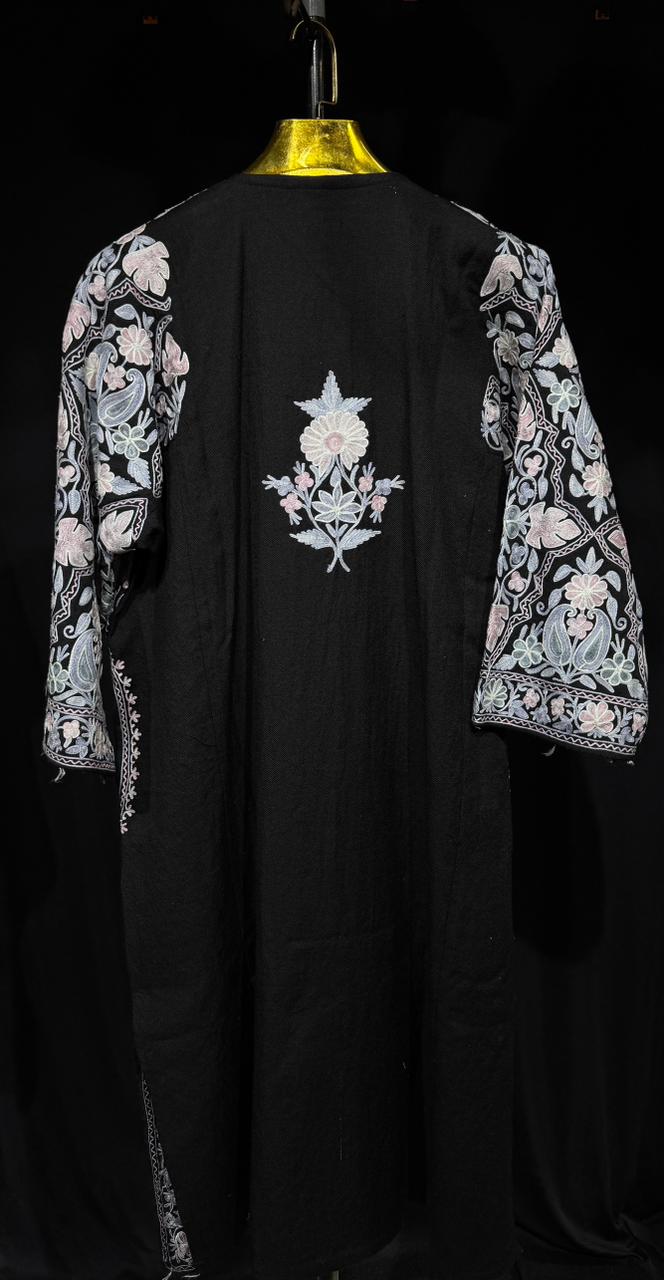 AARIZAH – Black Authentic Kashmiri Aari Handwork Phiran