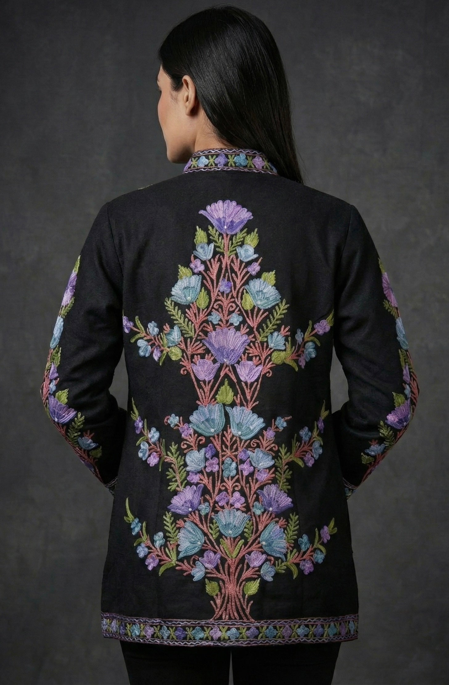 Anahita – Hand-Embroidered Kashmiri Aari Jacket