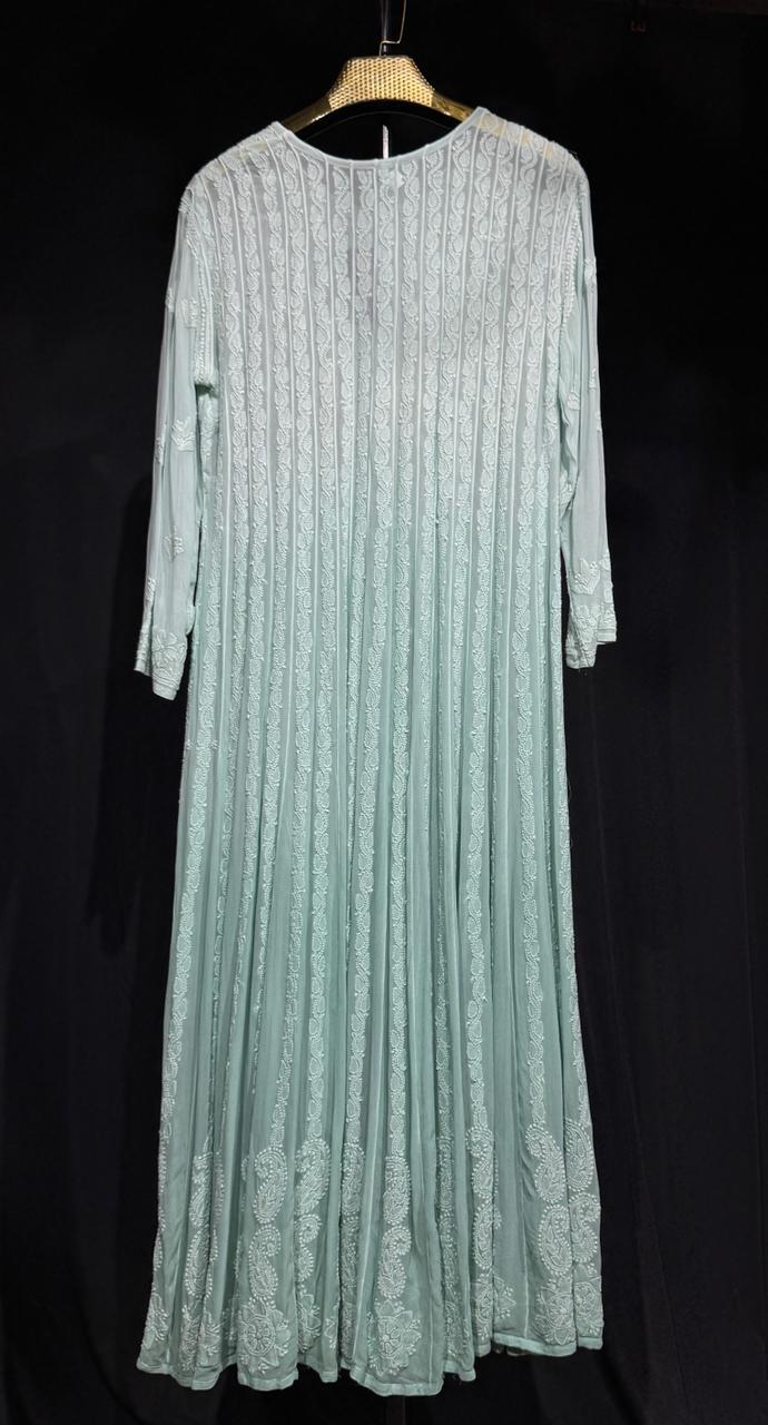 Saumya – 36 Kali Chikankari A-Line Dress