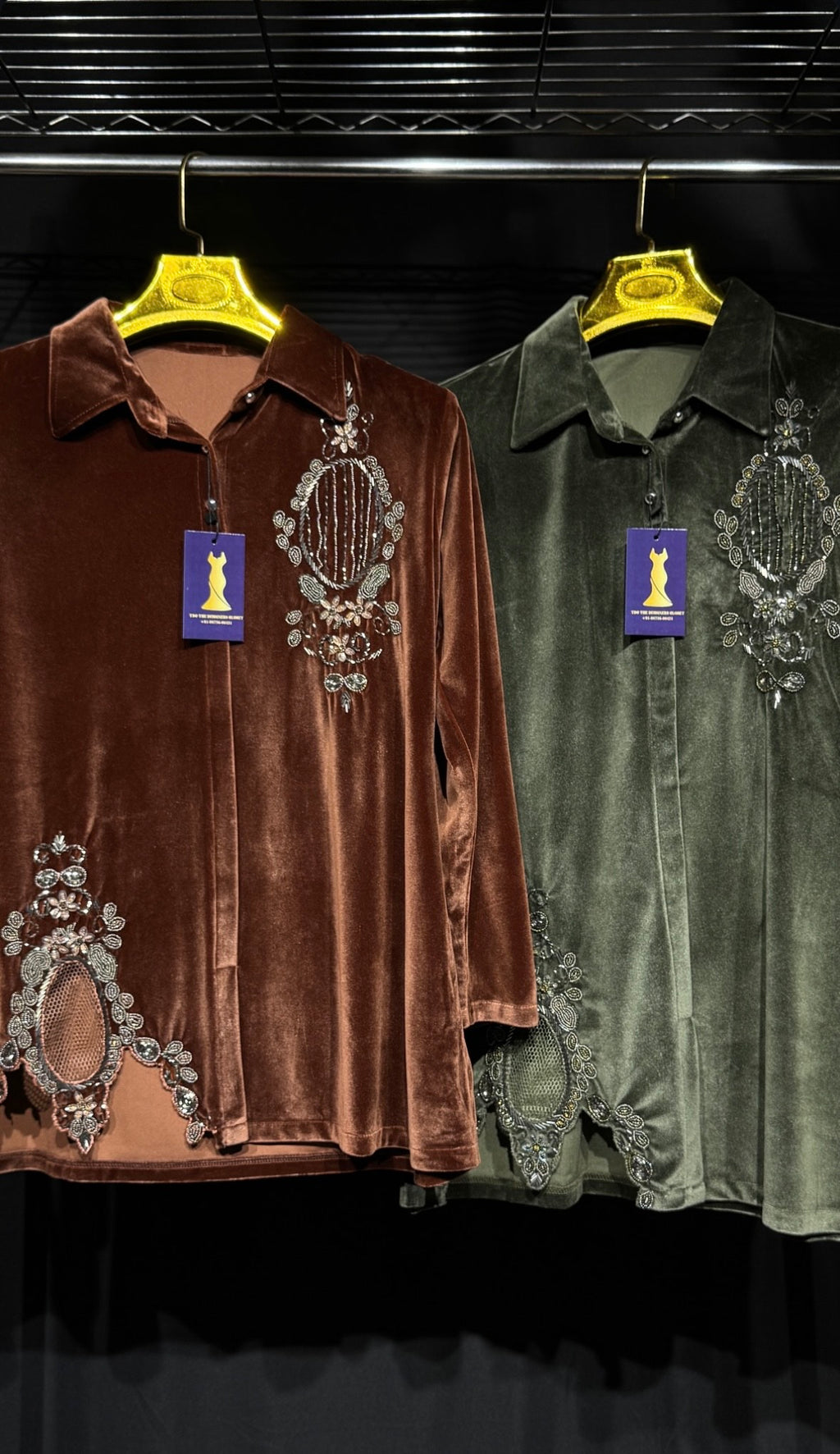 Velora Velvet Embroidered Co-Ord Set