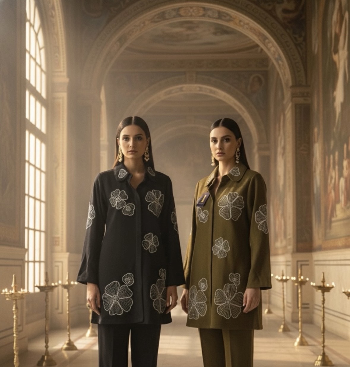 Florvée Floral Embroidered Co-Ord Set