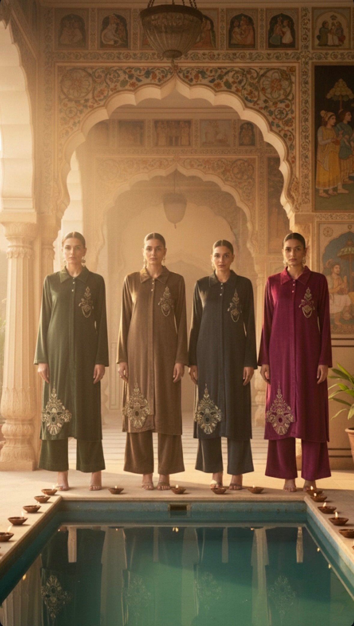 NOUMIRA Velvet Heritage Co-Ord Set