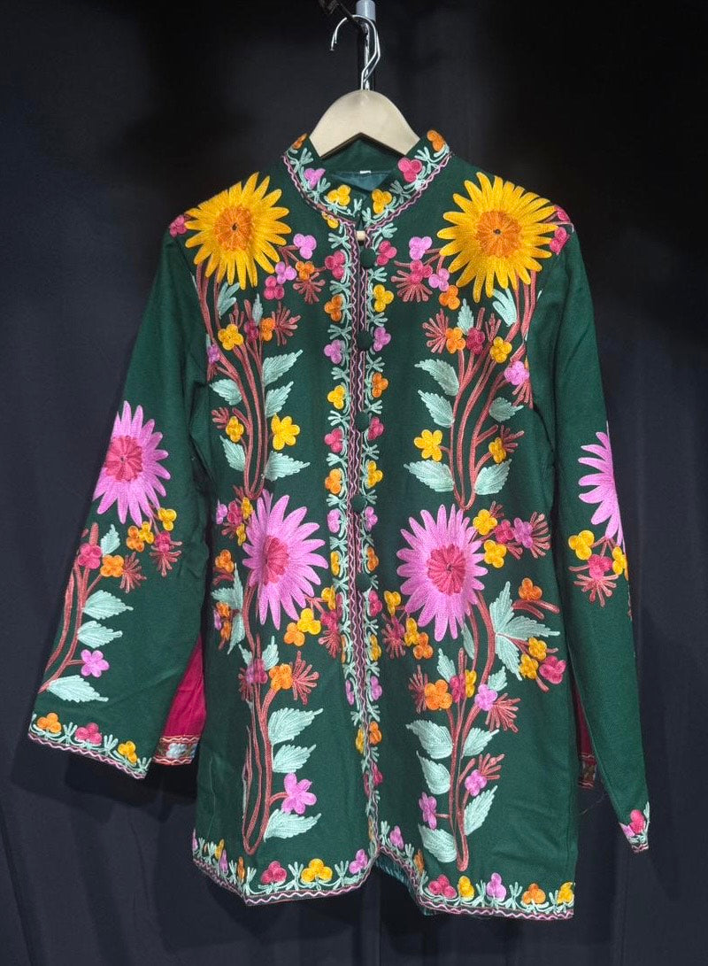 Jannat – Luxury Kashmiri Floral Coat