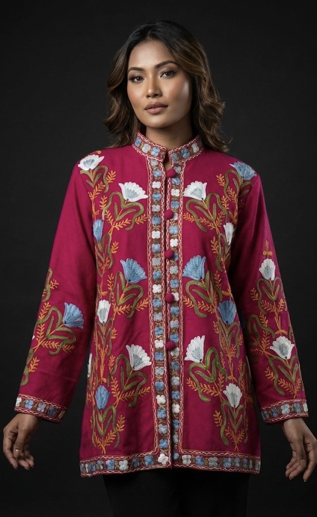 Shehnaaz Luxury Kashmiri Floral Jacket